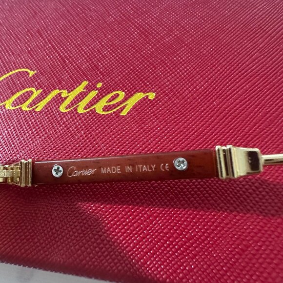 Cartier Brown Unisex Sunglasses